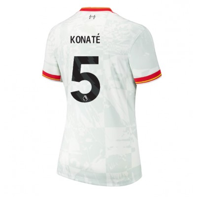 Fotbalové Dres Liverpool Ibrahima Konate #5 Dámské Alternativní 2024-25 Krátký Rukáv Fotbalové Dres Liverpool Ibrahima Konate #5 Dámské Alternativní 2024-25 Krátký Rukáv